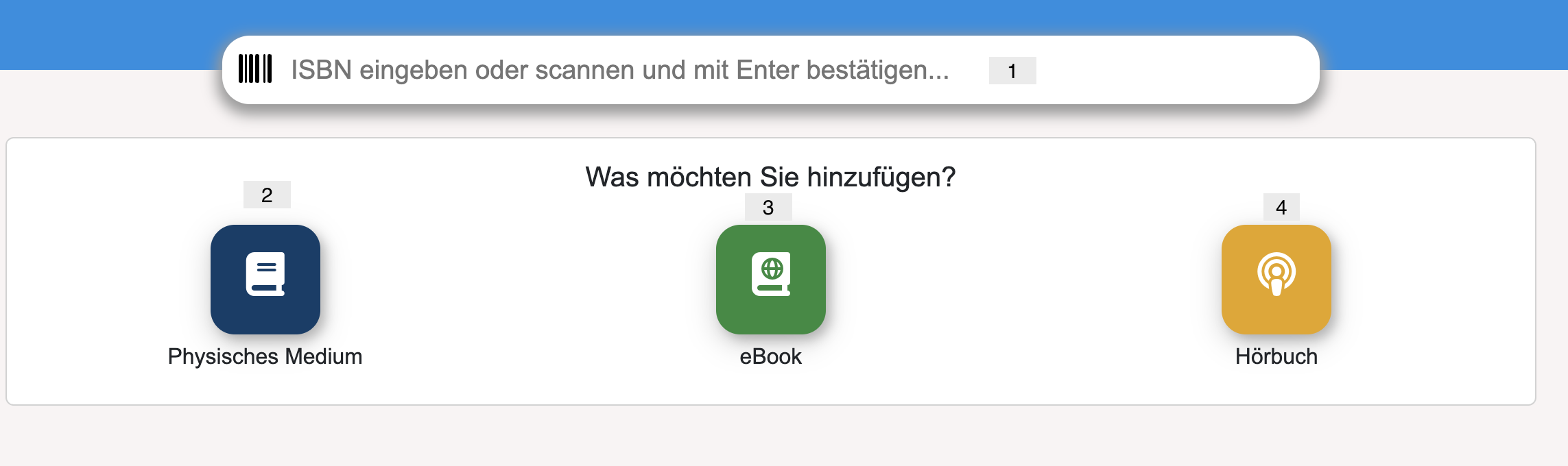 Medien anlegen